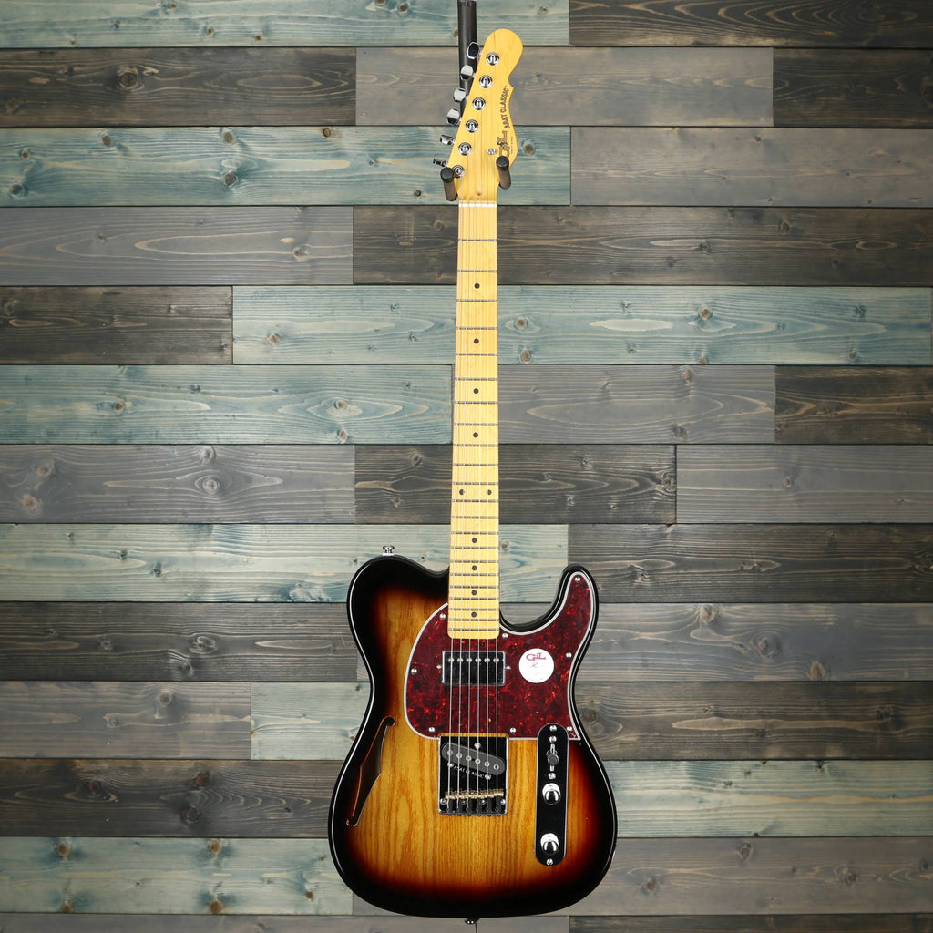 3-Tone Sunburst Semi-Hollow Electric Guitar X8895