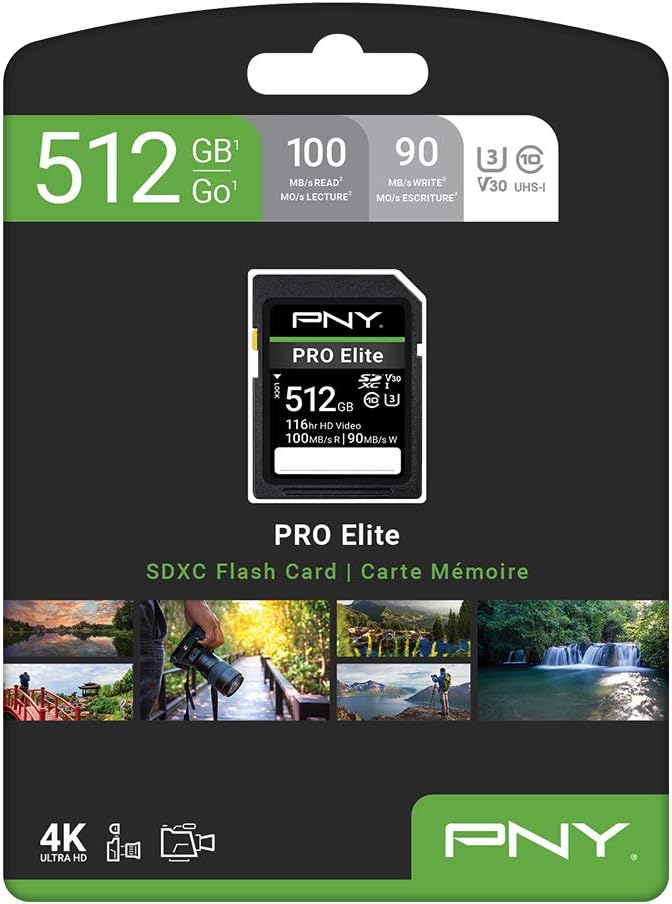 512GB Class 10 U3 V30 SDXC Flash Memory Card D913
