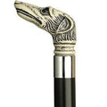 Whippet Dog Head Cane Black Shaft O9803