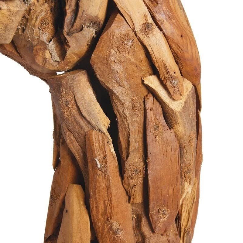 Driftwood Horse Head on Stand Y908013