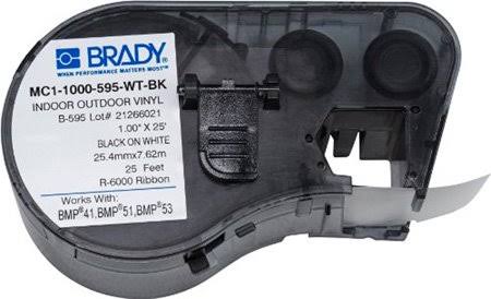 Black on White Label Maker Cartridge O357