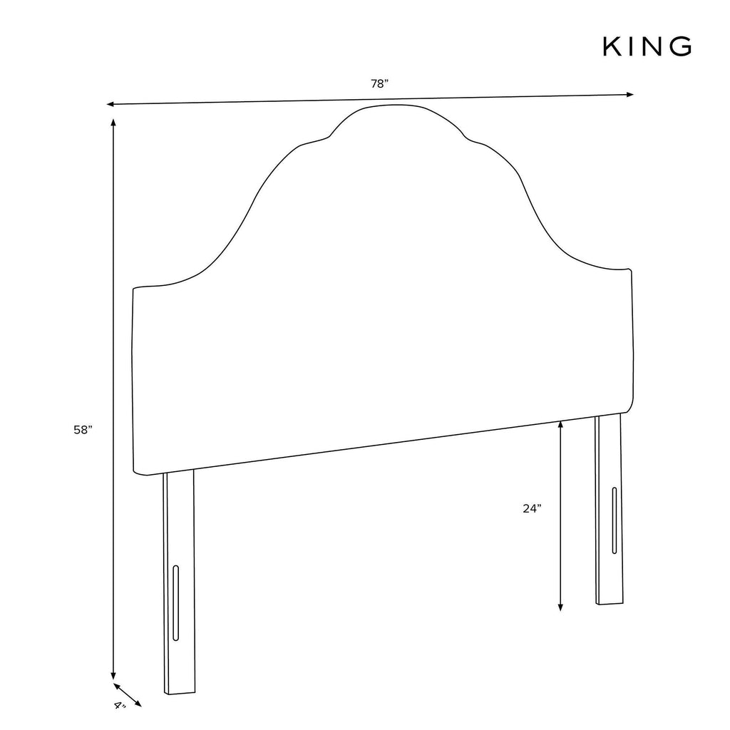 Pink Cream Arched Headboard O37142