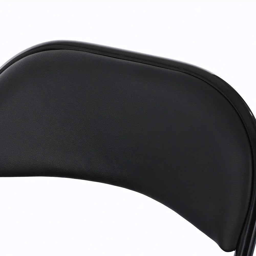Black Leather Folding Conference Chairs X983255