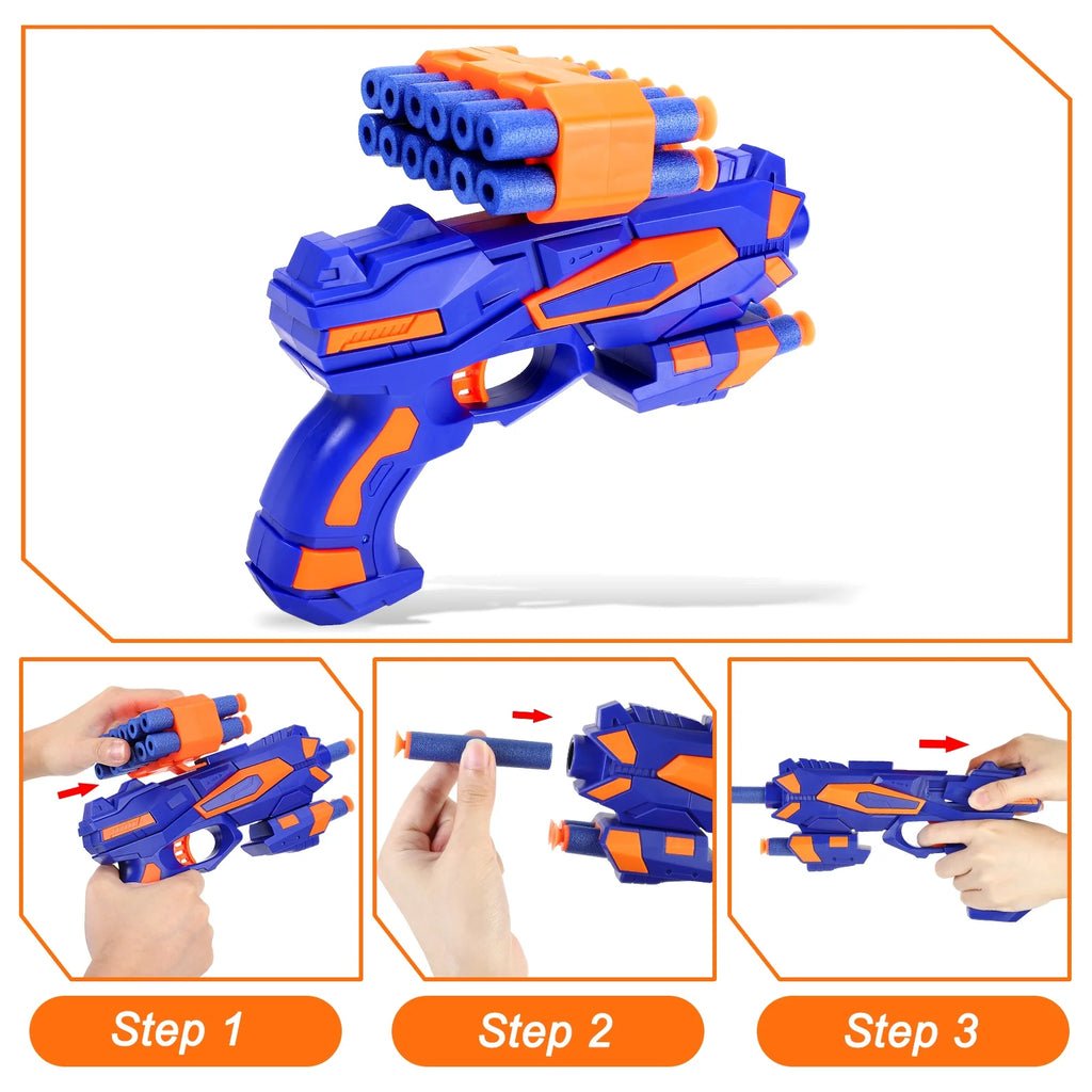 Electronic Auto-Reset Shooting Target Kit with Foam Darts U264