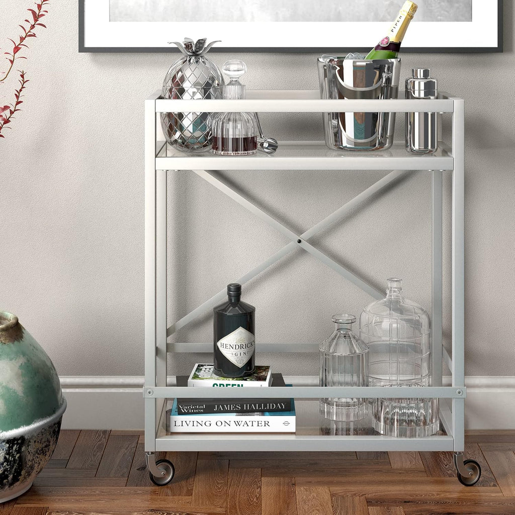 Satin Nickel Bar Kitchen Carts/Islands, 30 X265