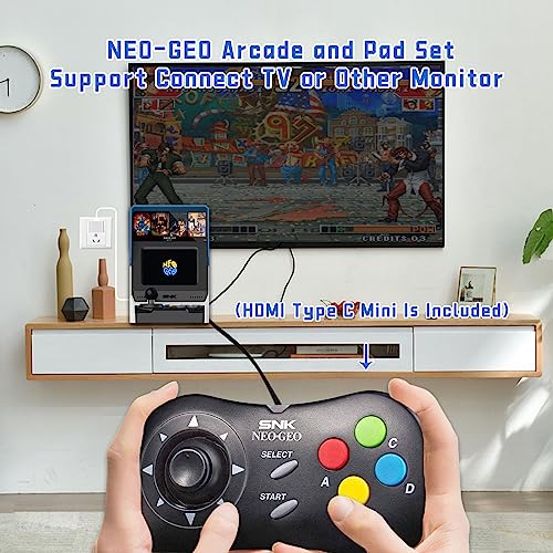 40 Pre-Loaded Classic SNK Games Arcade and Black Gamepad Q9537