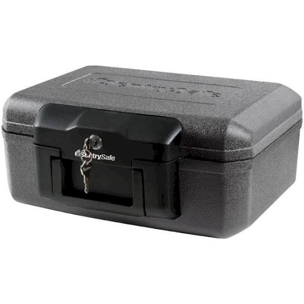 Fireproof Safe with Key Lock, Black R4417