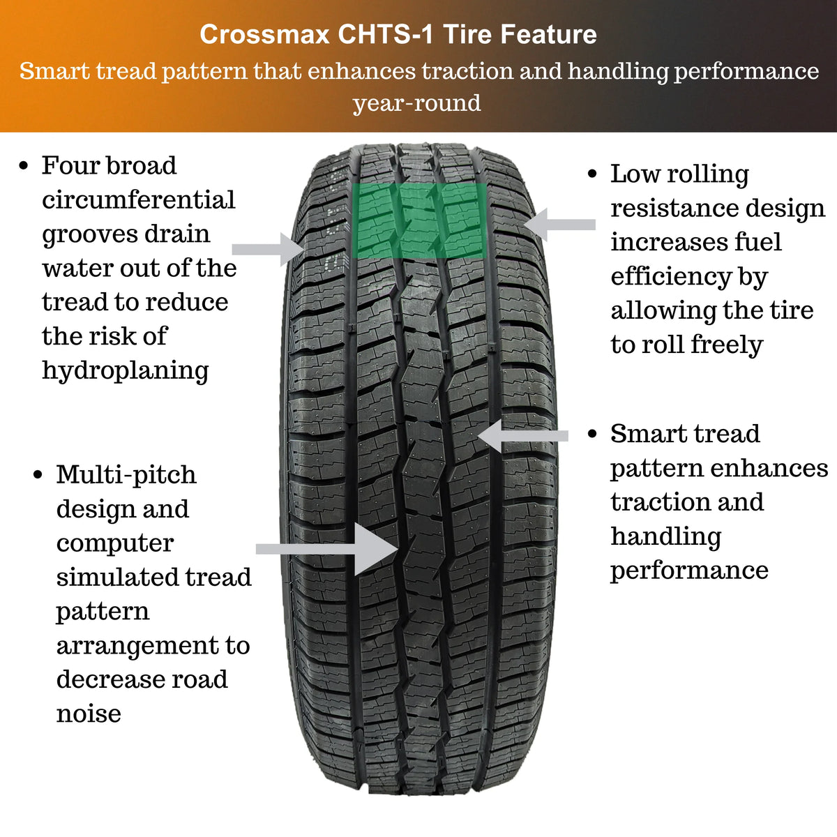 235/75R15 109T XL All-Season Tire Y8346