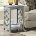 Gray End Table with Storage C84363