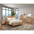 Five Drawer Wood Chest in Sand Beige P4059