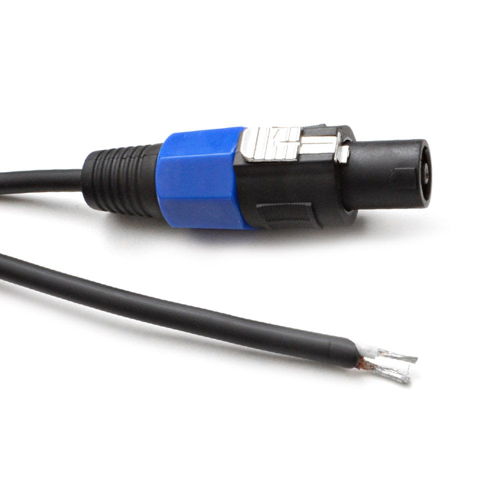 35 Foot Raw Wire to Speakon Speaker Cable 16 Guage Pack of 2 M805323