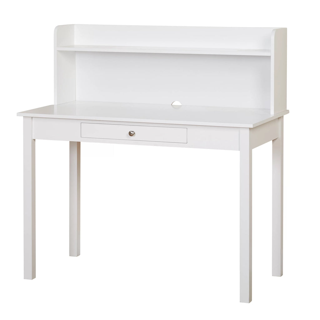 White MDF Desk with Hutch E550