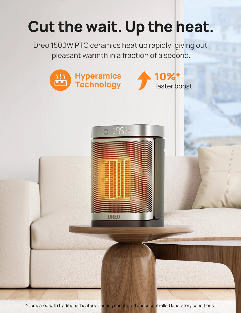 1500W Electric Space Heater with Oscillating U46291