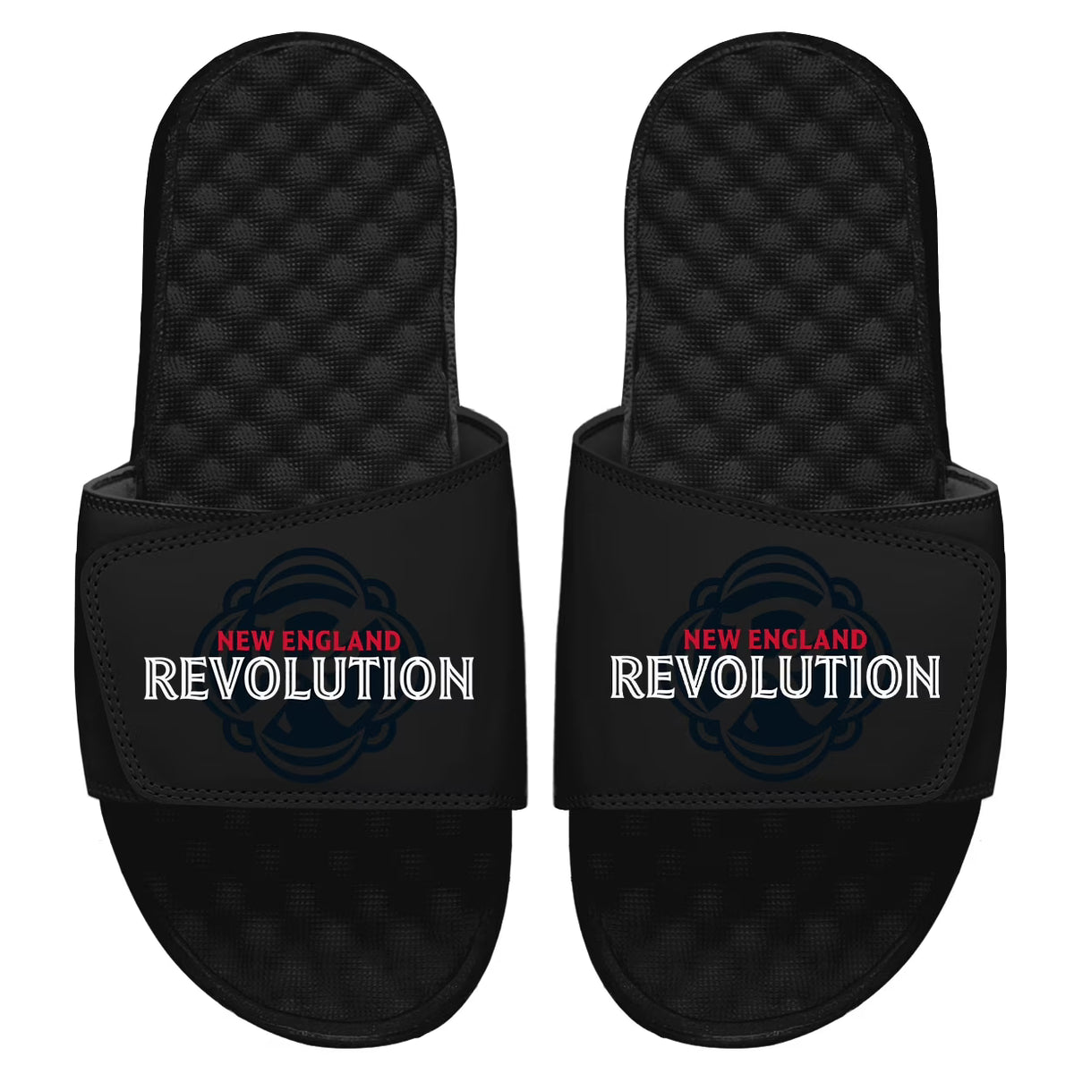 Black New England Revolution Slide Sandals B548680