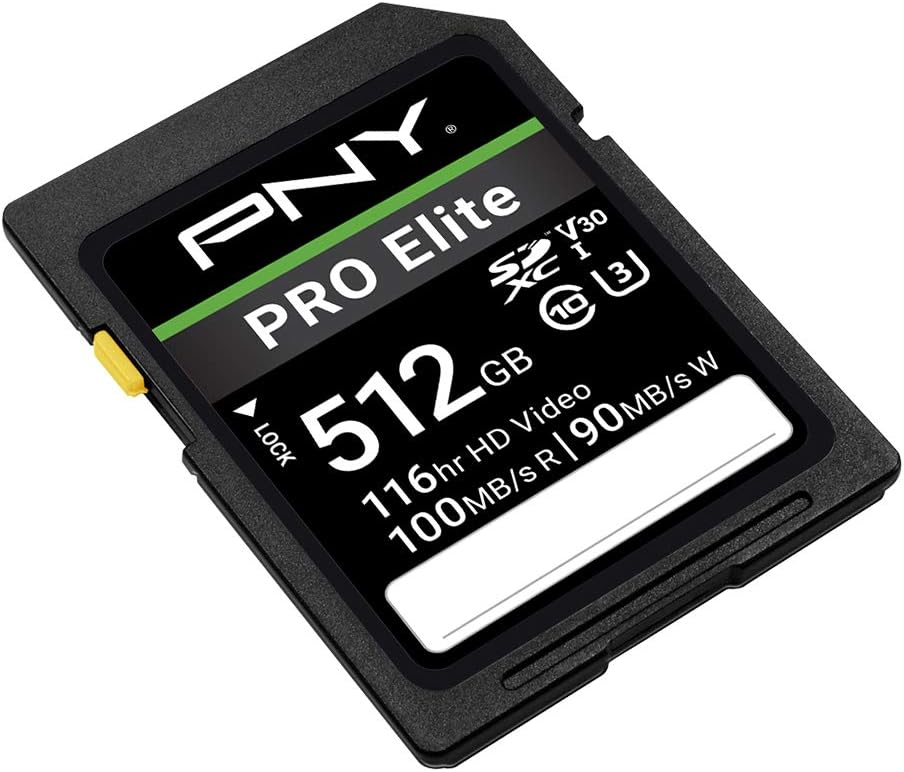 512GB Class 10 U3 V30 SDXC Flash Memory Card D913