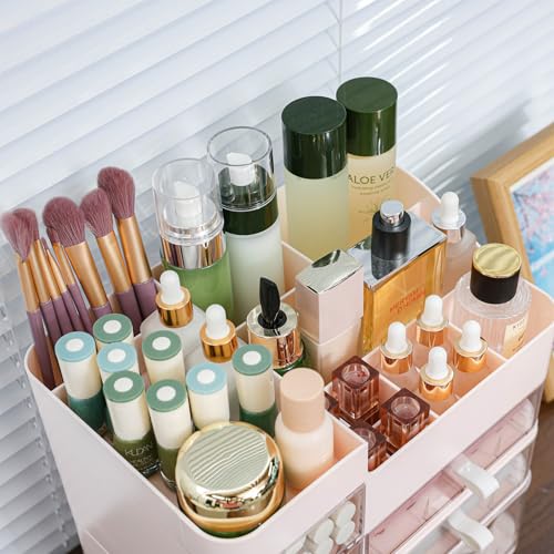 Plastic White 3 Drawer Makeup Organizer G26080
