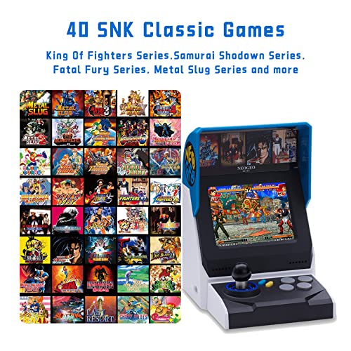 40 Pre-Loaded Classic SNK Games Arcade and Black Gamepad Q9537