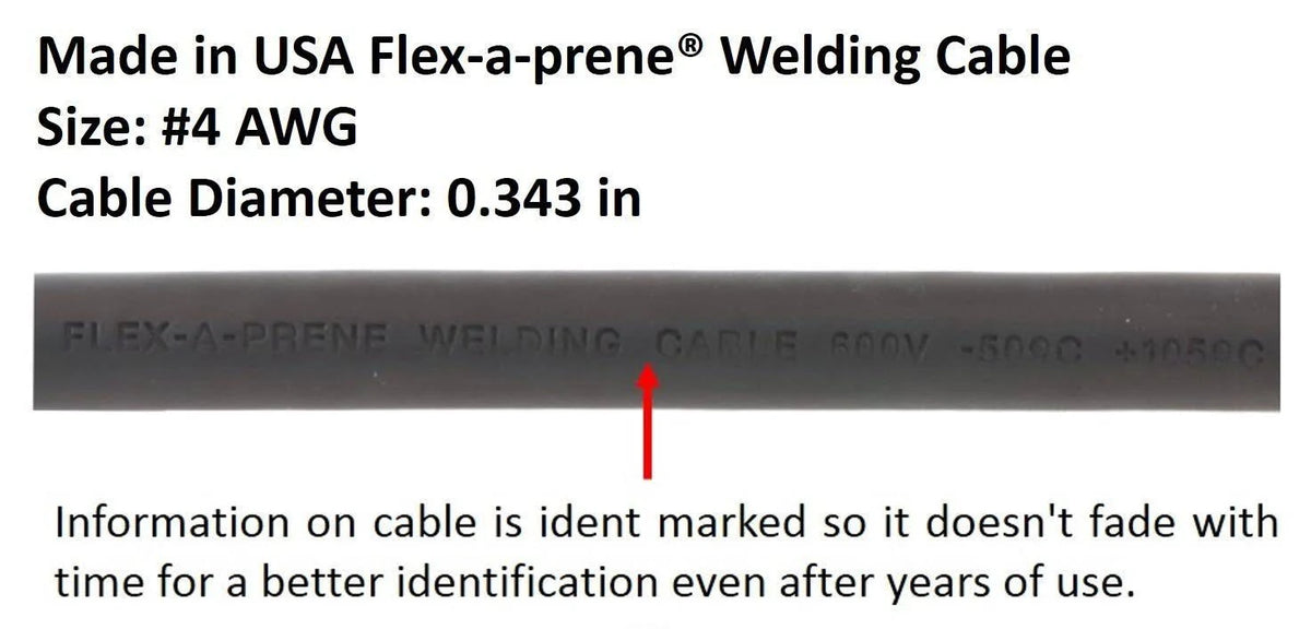 150 Amp Welding Leads Assembly Set #4 AWG Cable E6950