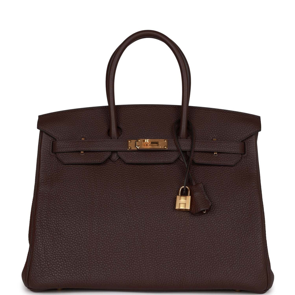 Birkin 35 Rouge Sellier Clemence Gold Hardware I33537