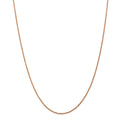 14K Rose Gold 1.5mm Diamond-Cut Rope Necklace Chain -18" W6627