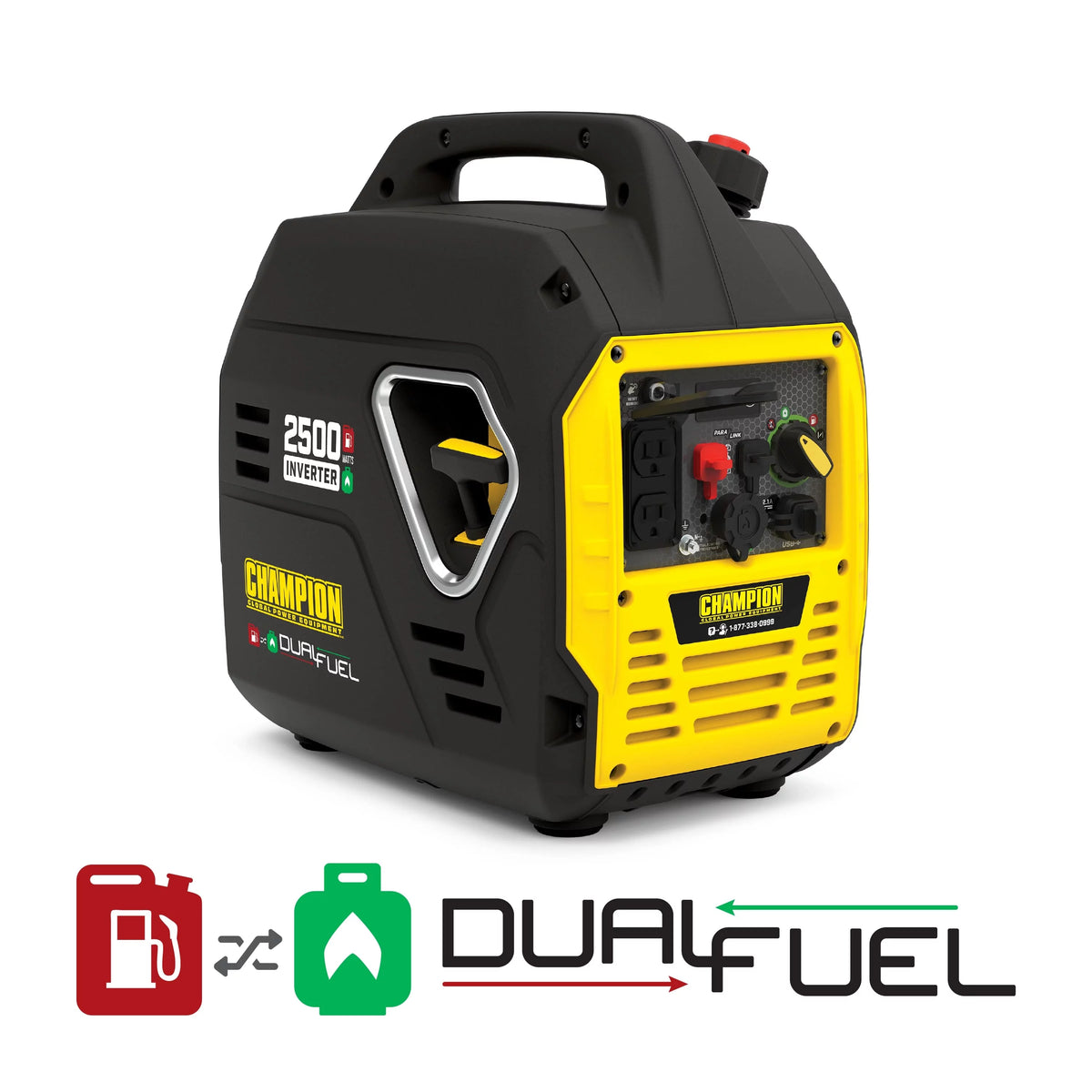 2500-Watt Dual Fuel Inverter Generator P276