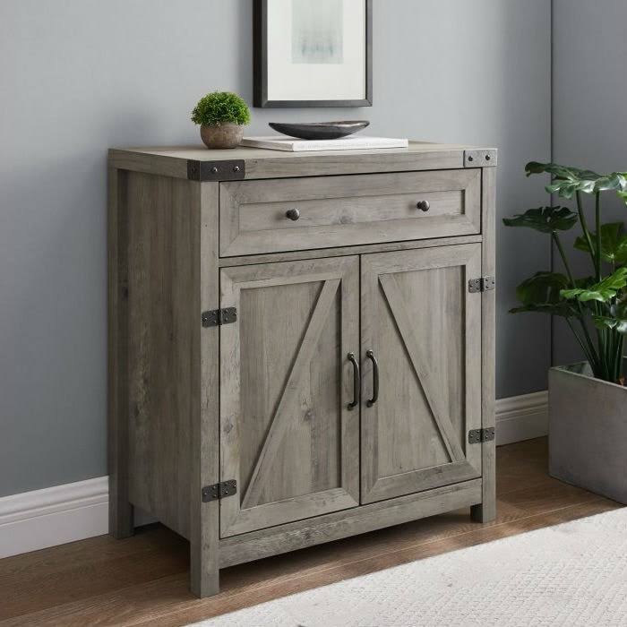 Grey Wash Accent Storage Cabinet S77854