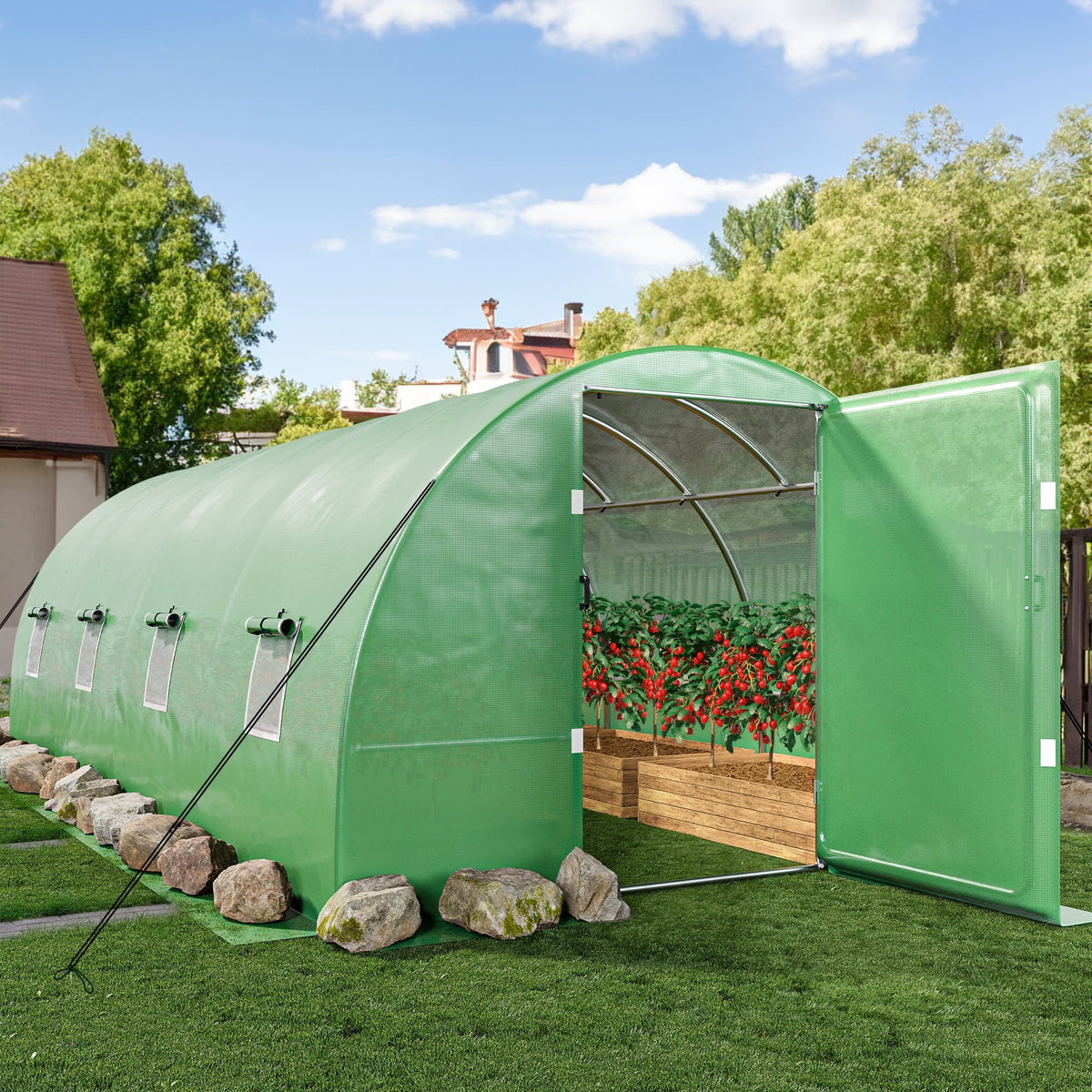 20x10x7ft Heavy Duty Walk-in Greenhouse W9640