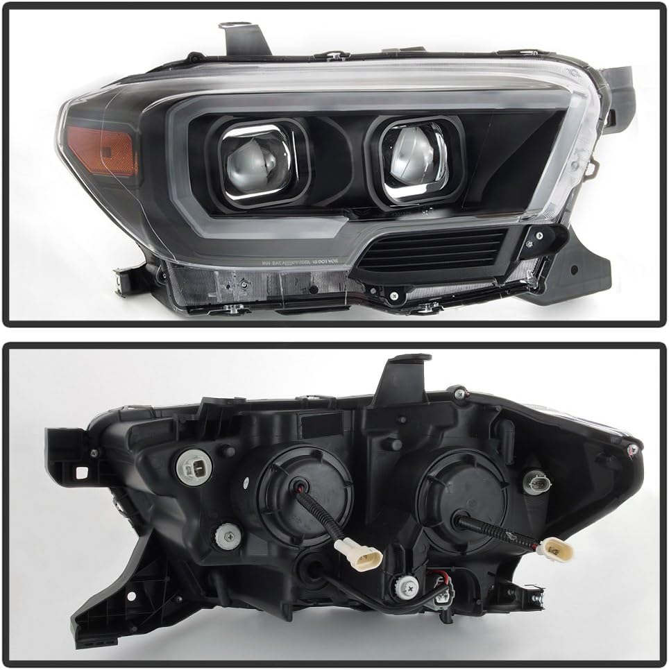 2016-2019 Toyota Tacoma Black Housing LED Headlights K292