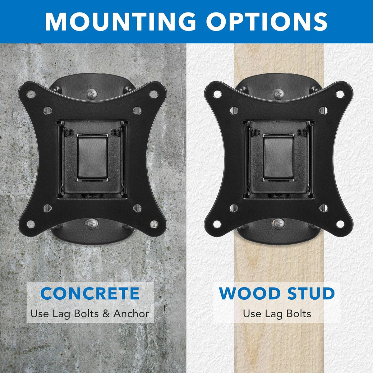 Small TV Monitor Wall Mount, VESA Compatible, 44lb Capacity, Pack of 2 X283