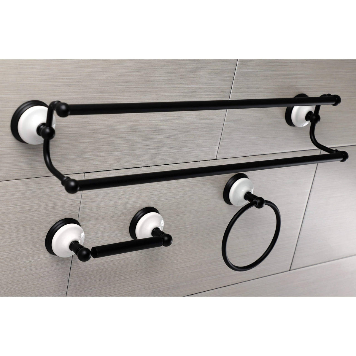 Victorian 3-Piece Bathroom Hardware, Polished Brass I49531