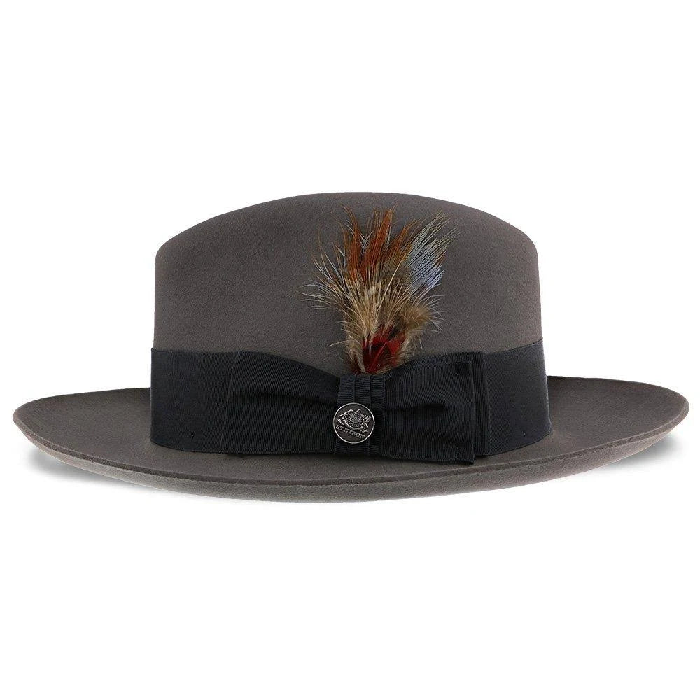 Beaver Fur Felt Fedora Hat Size 7 1/4 Caribou R63909