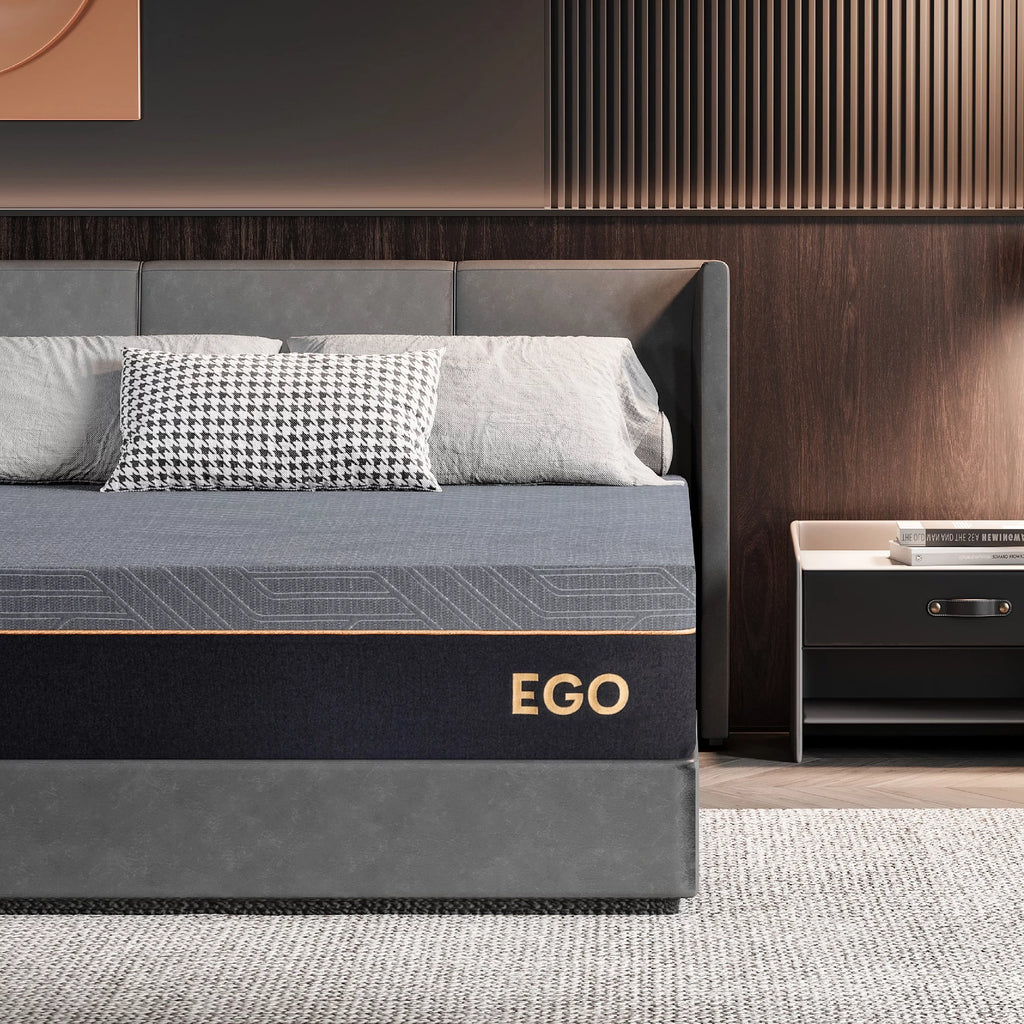 Black 12 inch Queen Gel Memory Foam Mattress L40293