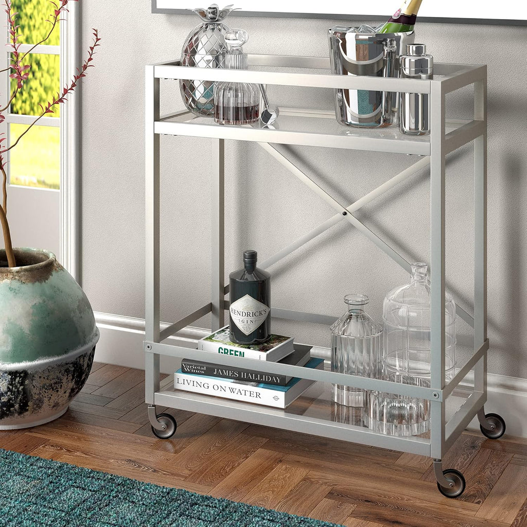 Satin Nickel Bar Kitchen Carts/Islands, 30 X265
