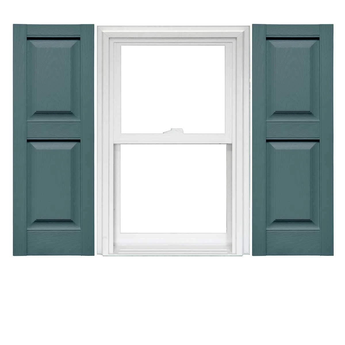 Raised Panel Vinyl Shutters 1 Pair 14.75 x 47 F4497