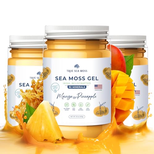 Wildcrafted Irish Sea Moss Gel Mango Pineapple 3 X32776