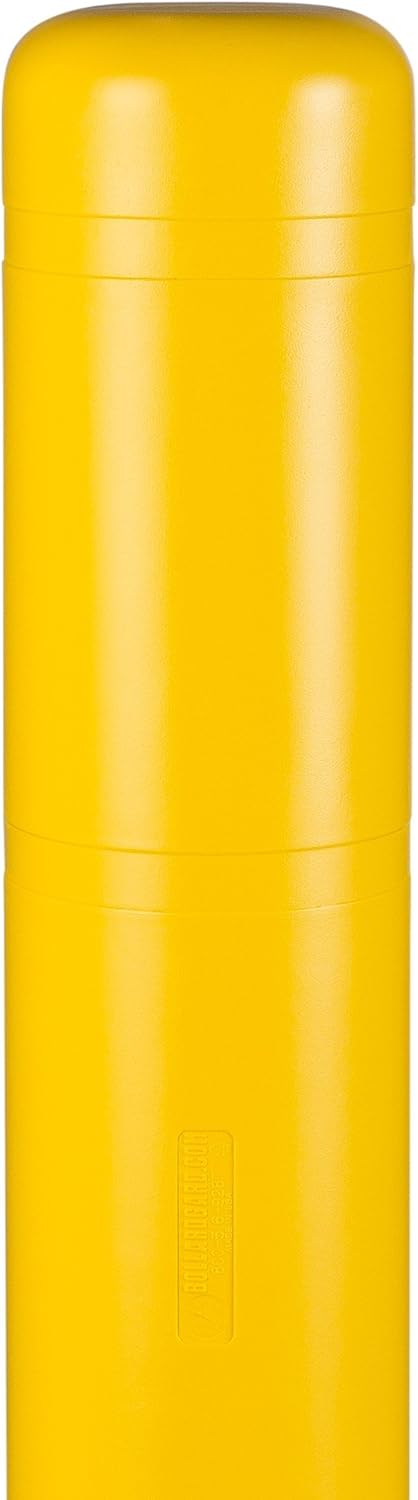 Yellow White Reflective Bollard Cover Pack of 2 S17988