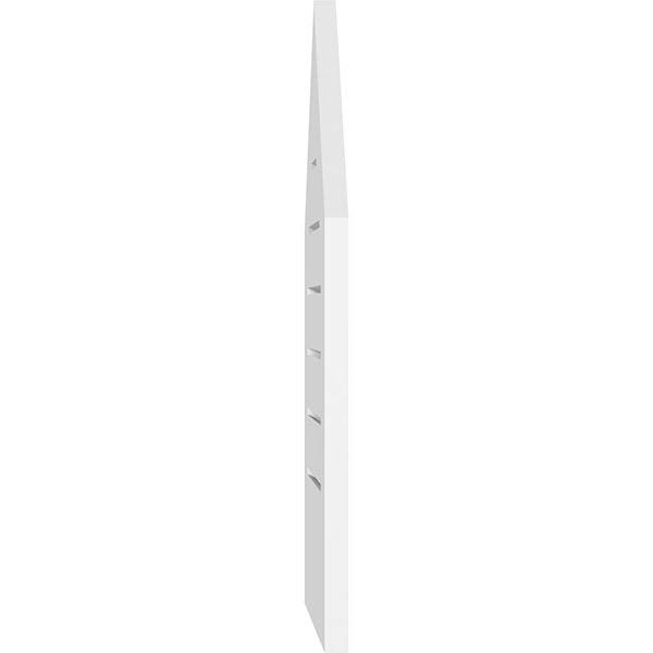 Peaked Top Surface Mount PVC Gable Vent X611258
