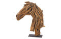 Driftwood Horse Head on Stand Y908013