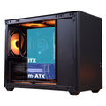 Black Micro ATX Mid Tower Computer Case with 120mm Fan R5959