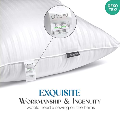 King Set of 2 Down Alternative Microfiber Bed Pillows B71792