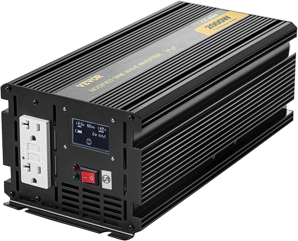 2000W Modified Sine Wave Power Inverter with LCD Display A580862