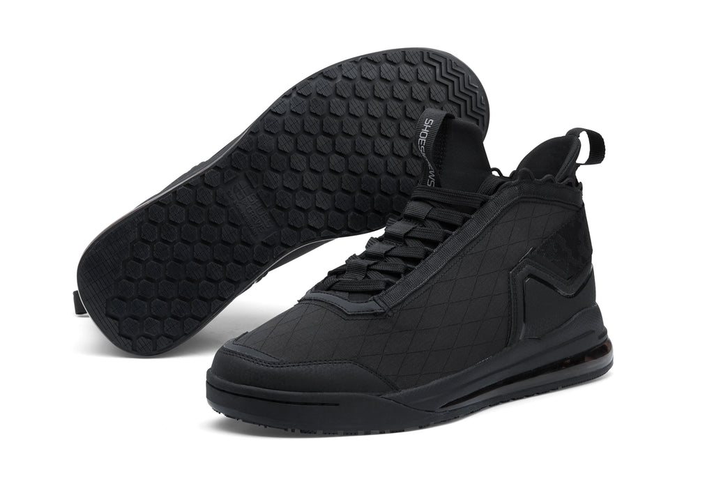 Black Water Resistant Slip Resistant Work Sneakers I344