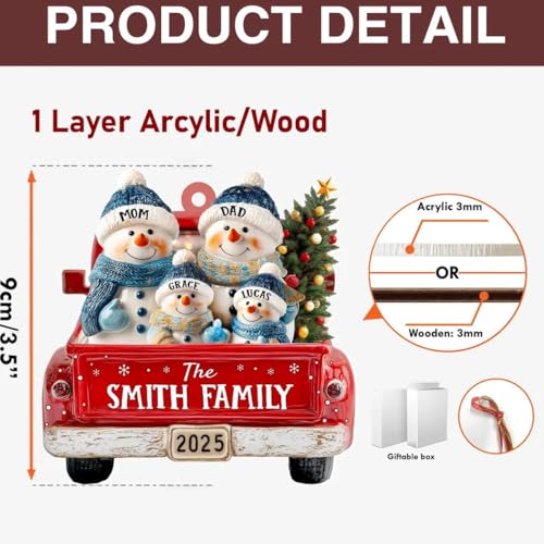 Acrylic Christmas Tree Ornament M2051