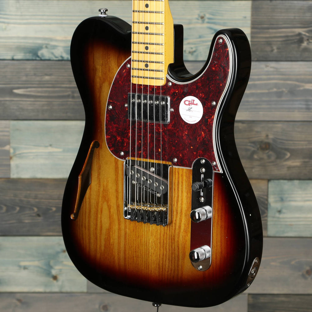 3-Tone Sunburst Semi-Hollow Electric Guitar X8895