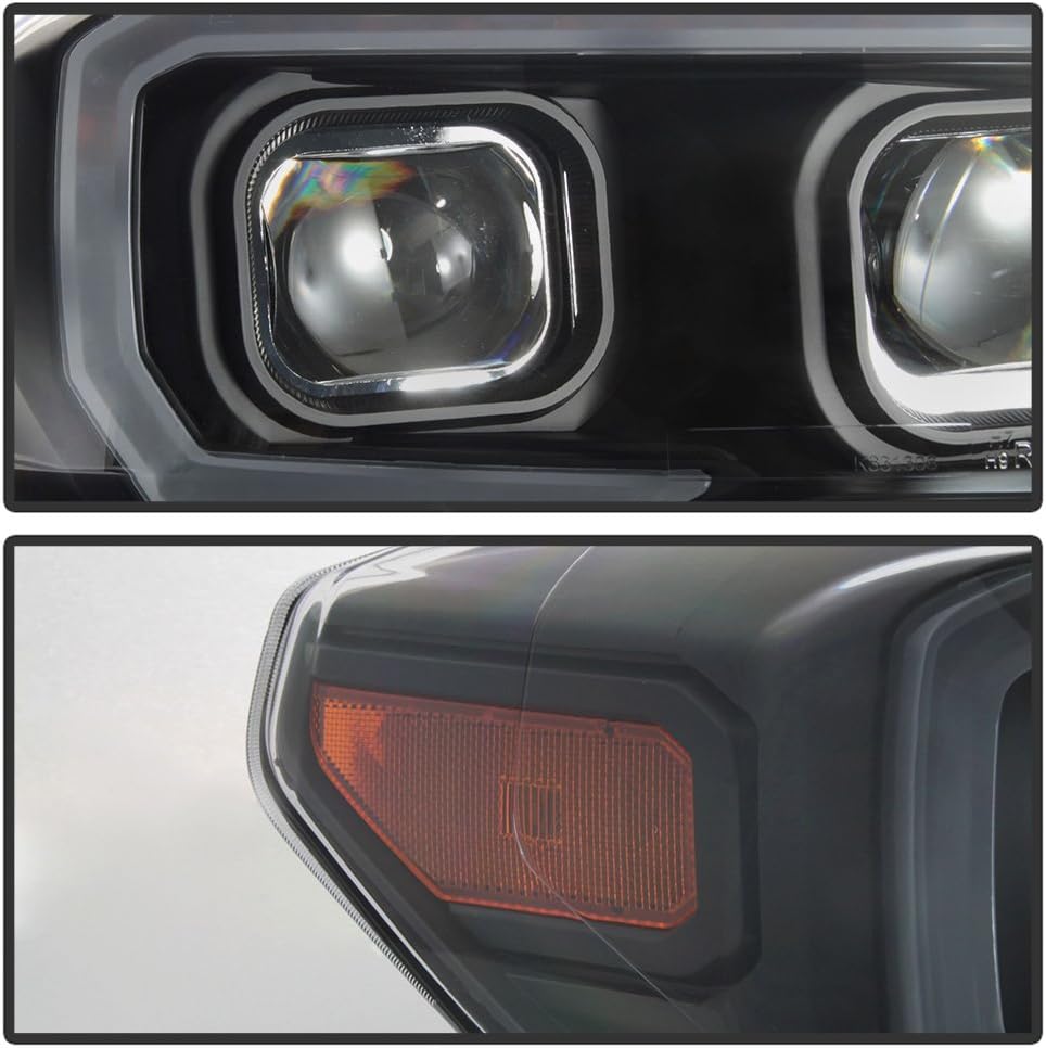 2016-2019 Toyota Tacoma Black Housing LED Headlights K292