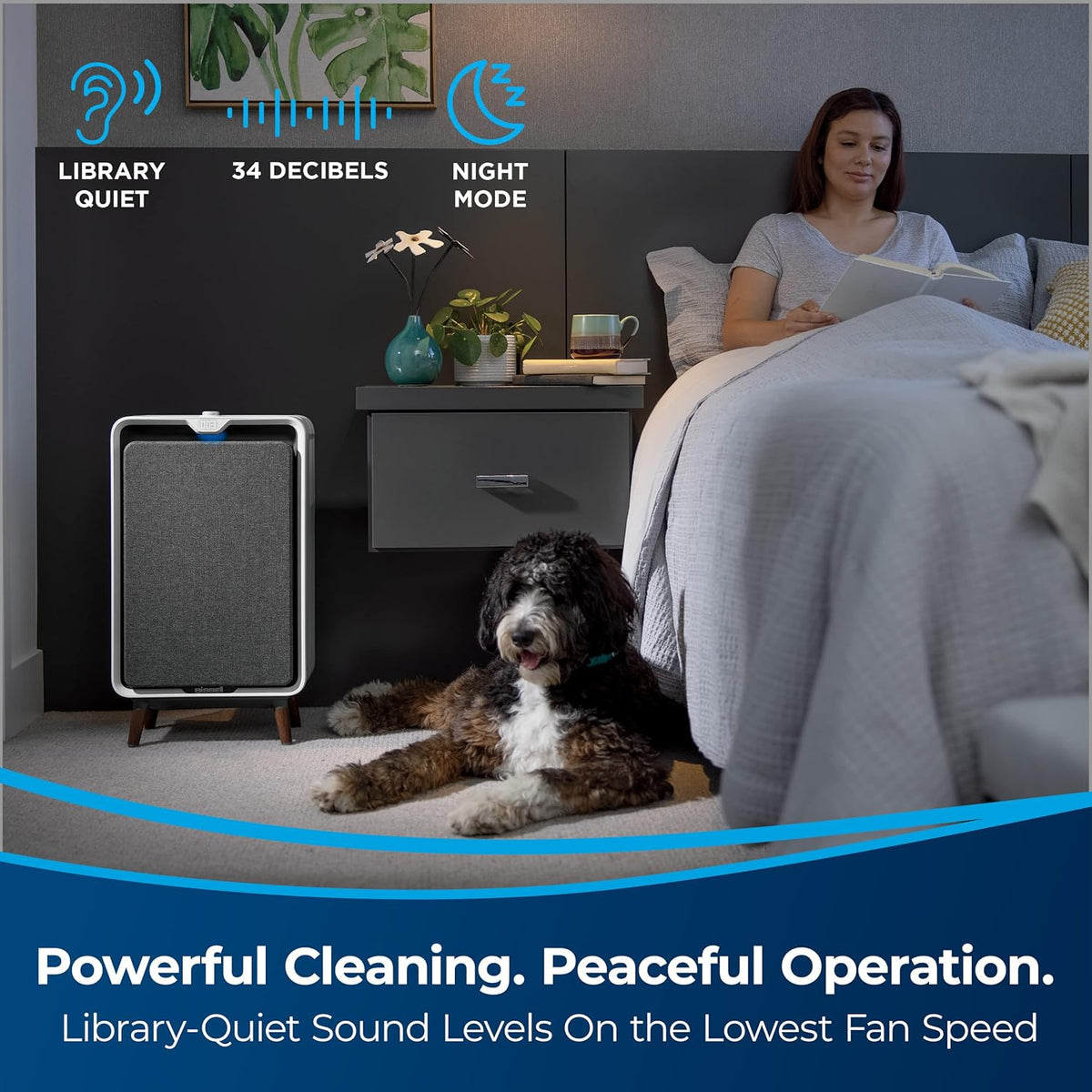 Smart Air Purifier with HEPA and Carbon Filters F425