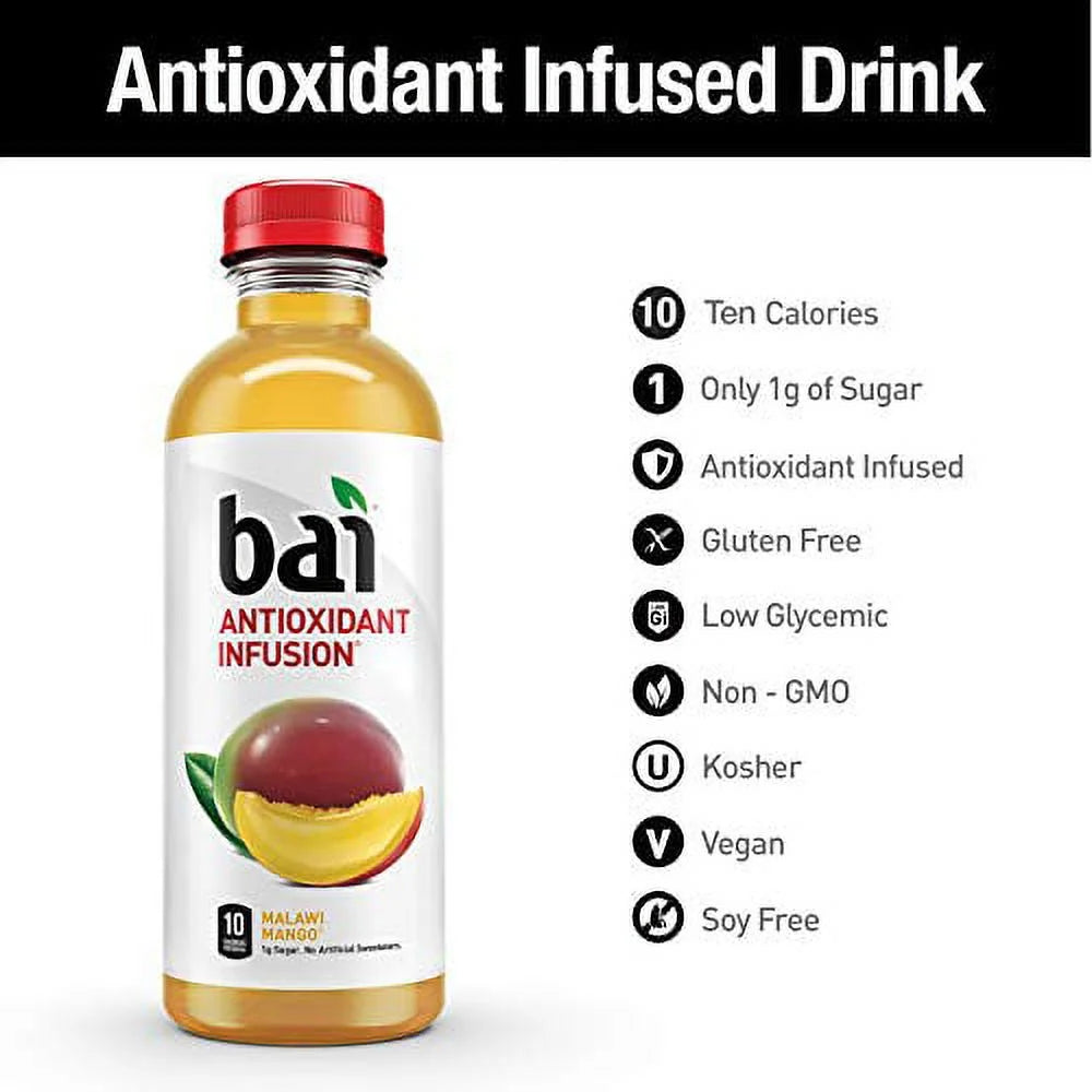Antioxidant Infused Flavored Water, 18 Fluid Ounce Bottles, 6 Count F9767