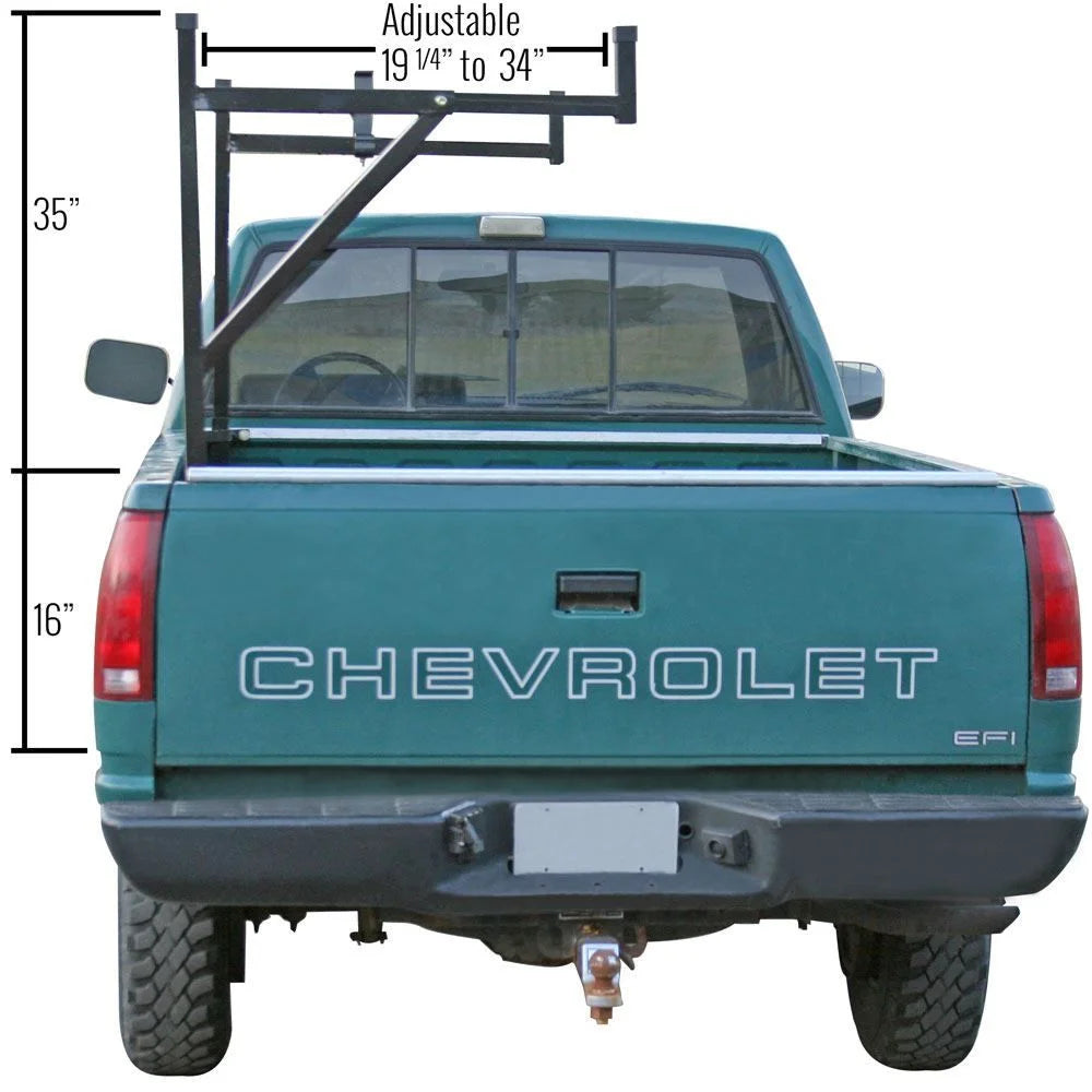 Pickup Truck Ladder Rack with Removable Support Arms S14668