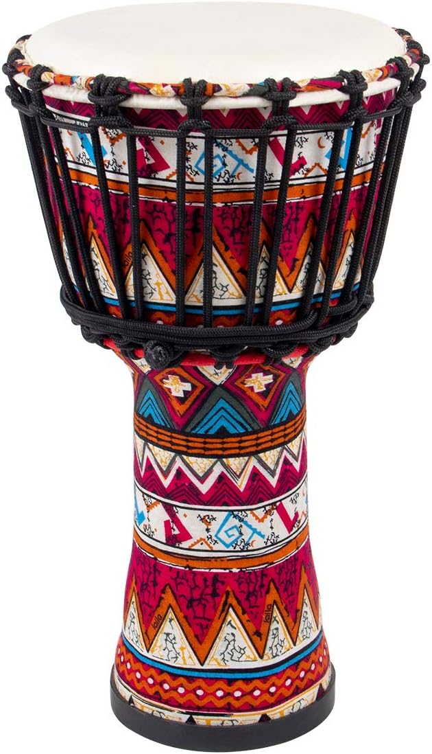 Green Mahogany Goatskin Drumhead Djembe U104