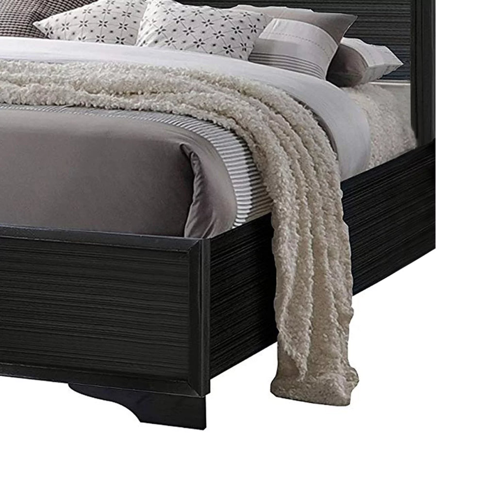 Twin Black Finish Bed T667